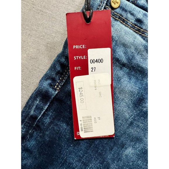 Maxime Cossoguy Jeans Womens 27 Blue Denim Pocketed Belted Zip Ladies‎ 27x33 - Picture 5 of 14